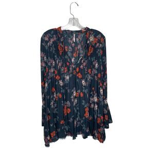 Free People Floral Long Sleeve Blouse Size M